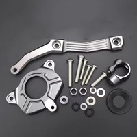 Eurowagens Motorrad Aluminium Lenkerstabilisator DäMpferhalter Titan