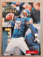 1996 Fleer Skybox Impact AUTO - Curtis Conway # 25