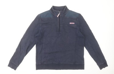 Vineyard Vines Damen Navy 1/4 Zip Pullover Sweatshirt Größe M