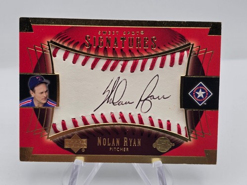 Nolan Ryan 2003 UD Upper Deck Sweet Spot Signatures RARE HOF Auto ...