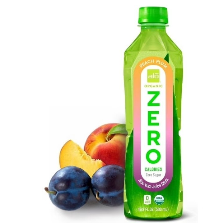 ALO Zero Aloe Vera Juice Drink, Plum + Peach, 16.9 Fl Oz - 12 Pack - BB:  4/10/26 | eBay