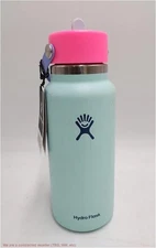 Hydro Flask 32oz Wide Mouth Flex Straw Water Bottle Polar SEE DETAILS