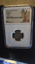 Edward 3rd Half-Groat In NGC Holder