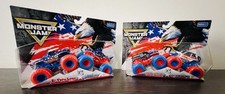 Monster Jam Stars  Stripes 2025 GRAVE DIGGER DIGATRON ,EL TORO LOCO MEGALODON
