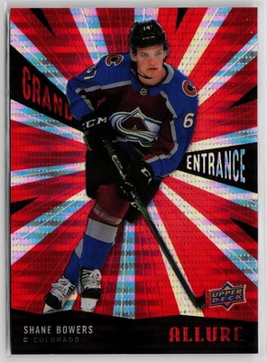 Shane Bowers - 2020-21 UD Allure Grand Entrance Red #GE-13 Colorado Avalanche