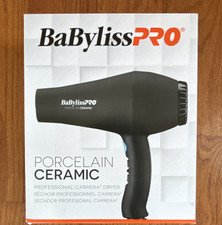 BaByliss PRO Porcelain Ceramic Carrera2 Hair Dryer Ionic Tech Cold Shot Black