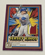2026 Donruss Baseball Matt Shaw Jersey Kings Purple 3-color Patch /49 JK-MS
