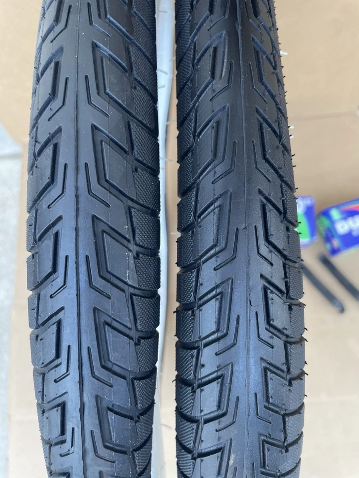 20'' x 2.125 Bicycle Tires, Tubes COMPASS Street Slick Freestyle BMX White Walls - Image 2 of 4