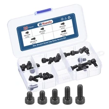 25pcs M5 Socket Head Cap Screws Bolt Nut Kit, Alloy Steel