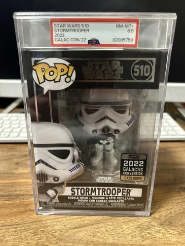 Psa Graded 8.5 Funko Pop Star Wars Stormtrooper 510 Galactic Con 2022 Exclusive