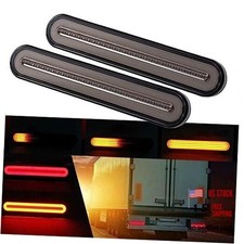 Amber Red 100 LED Dynamic Sequential Stop Flowing Turn Signal Brake Rear