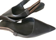Brunello Cucinelli Gulfskin Leather Black  Sl...