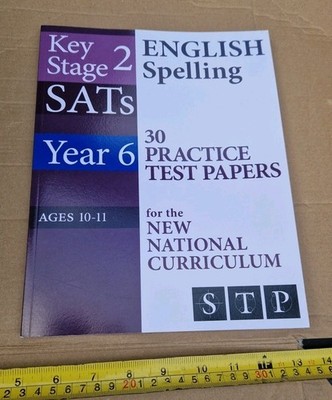 KS2 SATs English Spelling 30 Practice Test Papers Study Workbook English book