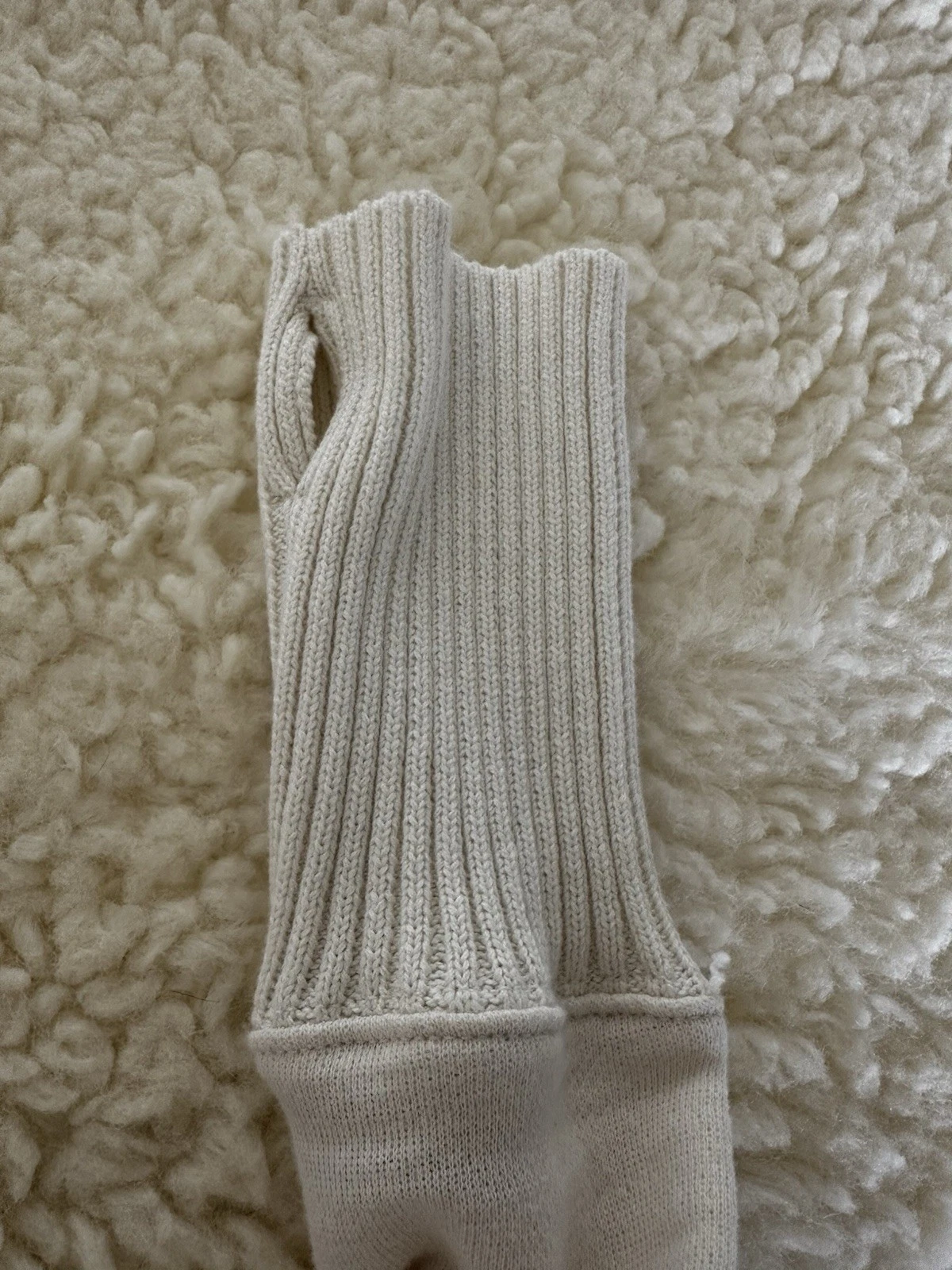 OFF WHITE Felpa con cappuccio Free People FP oversize crema avorio taglia large