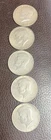 1966-1969Kennedy Half Dollar 40% Silver 5-Coin Lot