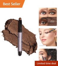 Eyeshadow 101 Cream-to-Powder Waterproof Shadow Stick – Cocoa Shimmer – Long-...
