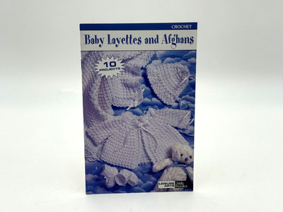 Vintage 2001 Baby Layettes & Afghans Crochet Pattern Book Leisure Arts
