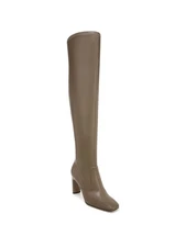 FRANCO SARTO Womens Brown Stretch Flexa Square Toe Stiletto Zip-Up Boots 7 M