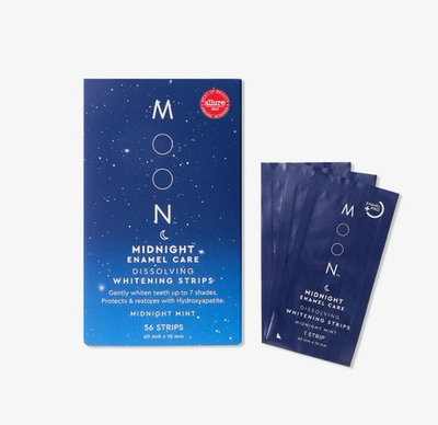 #ad Moon Midnight Enamel Care Dissolving Whitening Strips with Hydroxyapatite $14.73