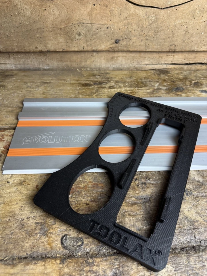 TOOLAX adaptor / skid plate for Milwaukee M18 CCS66 to fit Evolution Guide Rail - Image 2 of 4