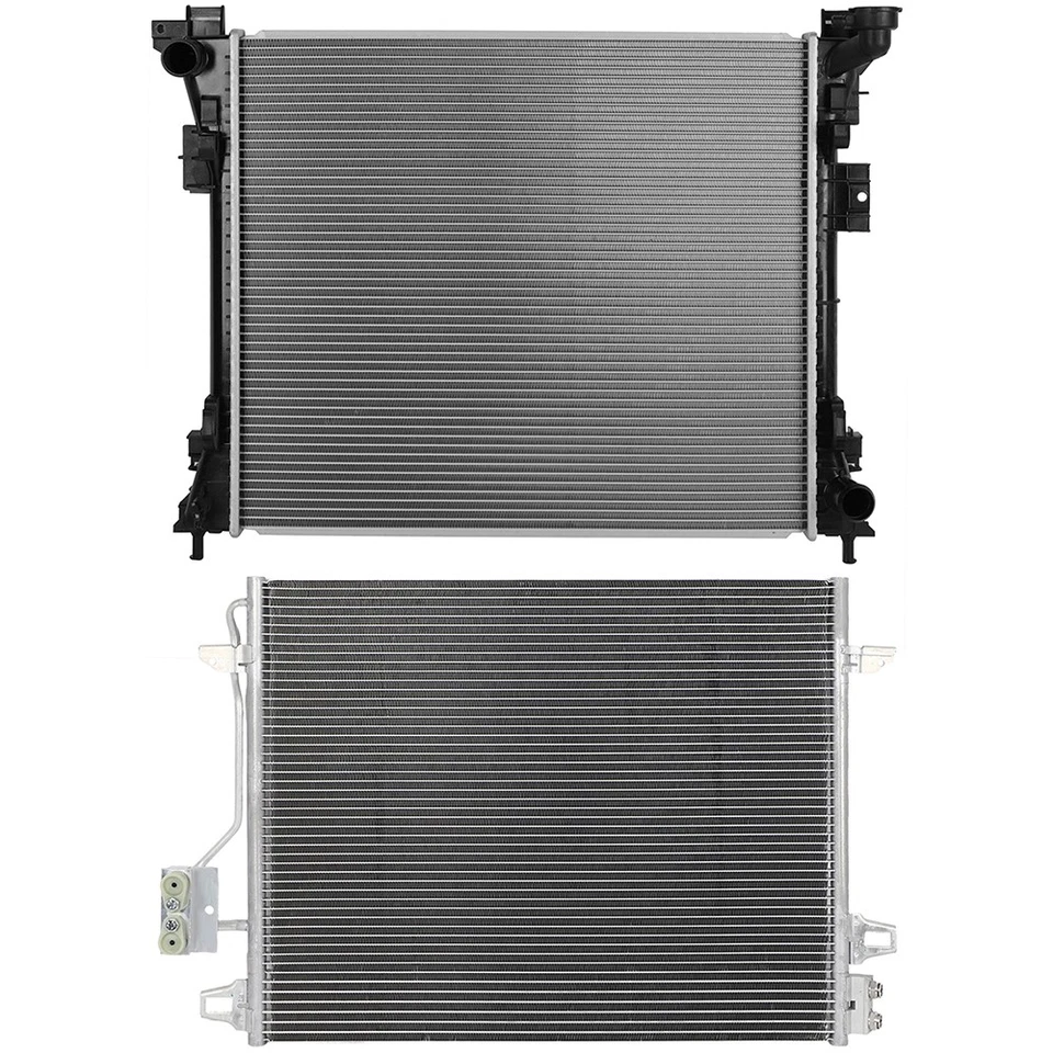 Radiator and AC Condenser Kit For 08-16 Chrysler Town & Country 12-14 Ram C/V - Изображение 2 из 4