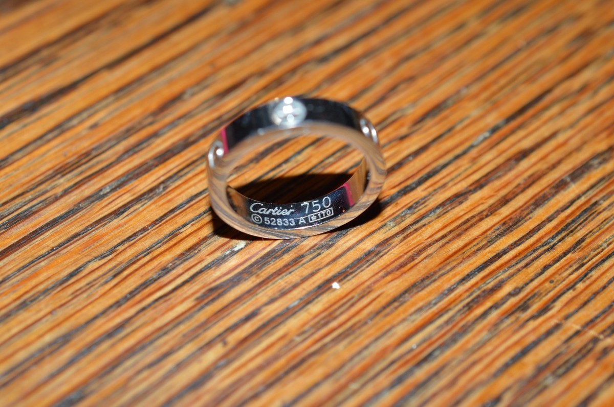Cartier LOVE Ring White Gold 750 52833A | eBay
