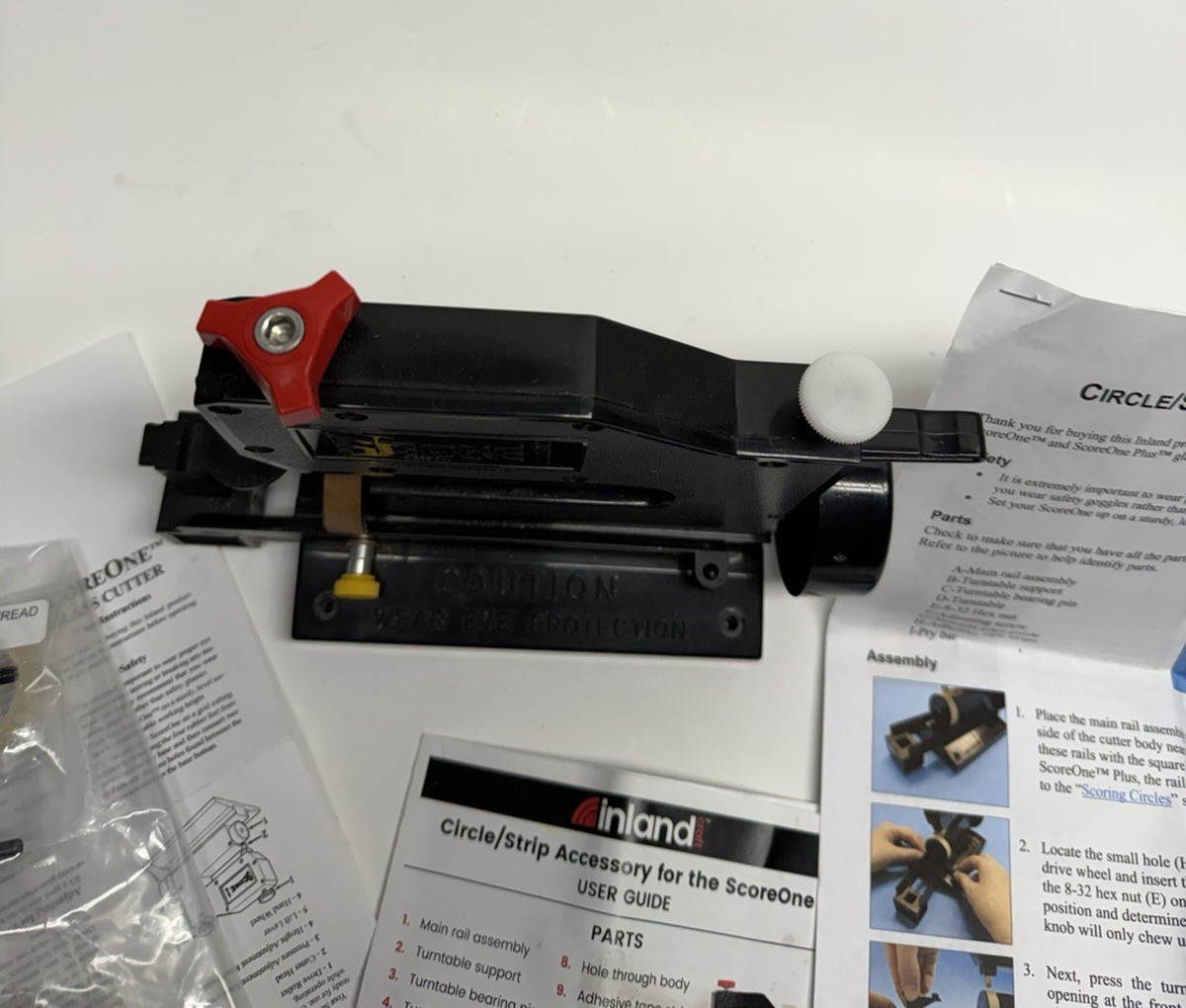 NEW Inland ScoreOne Glass Cutter Score Glass While Seated! Score One 1