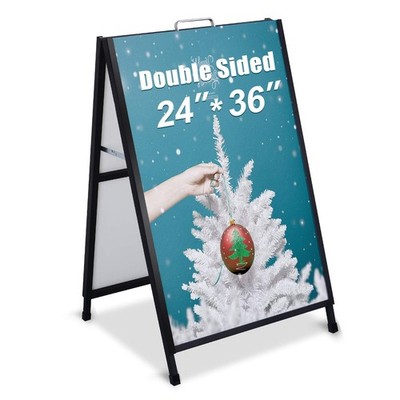 T-SIGN A-Frame Sign for Outdoors, Sidewalk Menu Board 24 X 36 Inch Folding Sl...