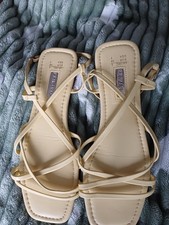 yellow strappy sandals size 5 from Primark