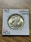 1943 P Walking Liberty Half Dollar Gem BU Uncirculated MS++ 50c Coin (Raw13525)