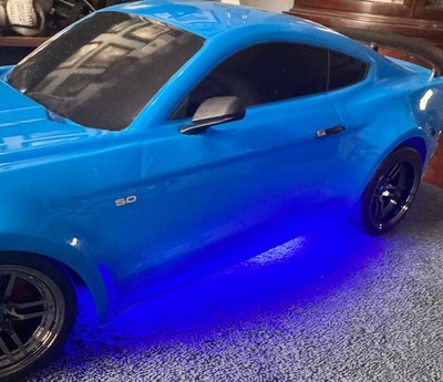 Traxxas 1/10 4-Tec 2.0 VXL AWD * Ford Mustang Body, Grabber Blue-NO BATTERY