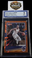 2020-21 Panini Donruss Jordan Poole #159 Orange Laser Holo ISA 9 Warriors