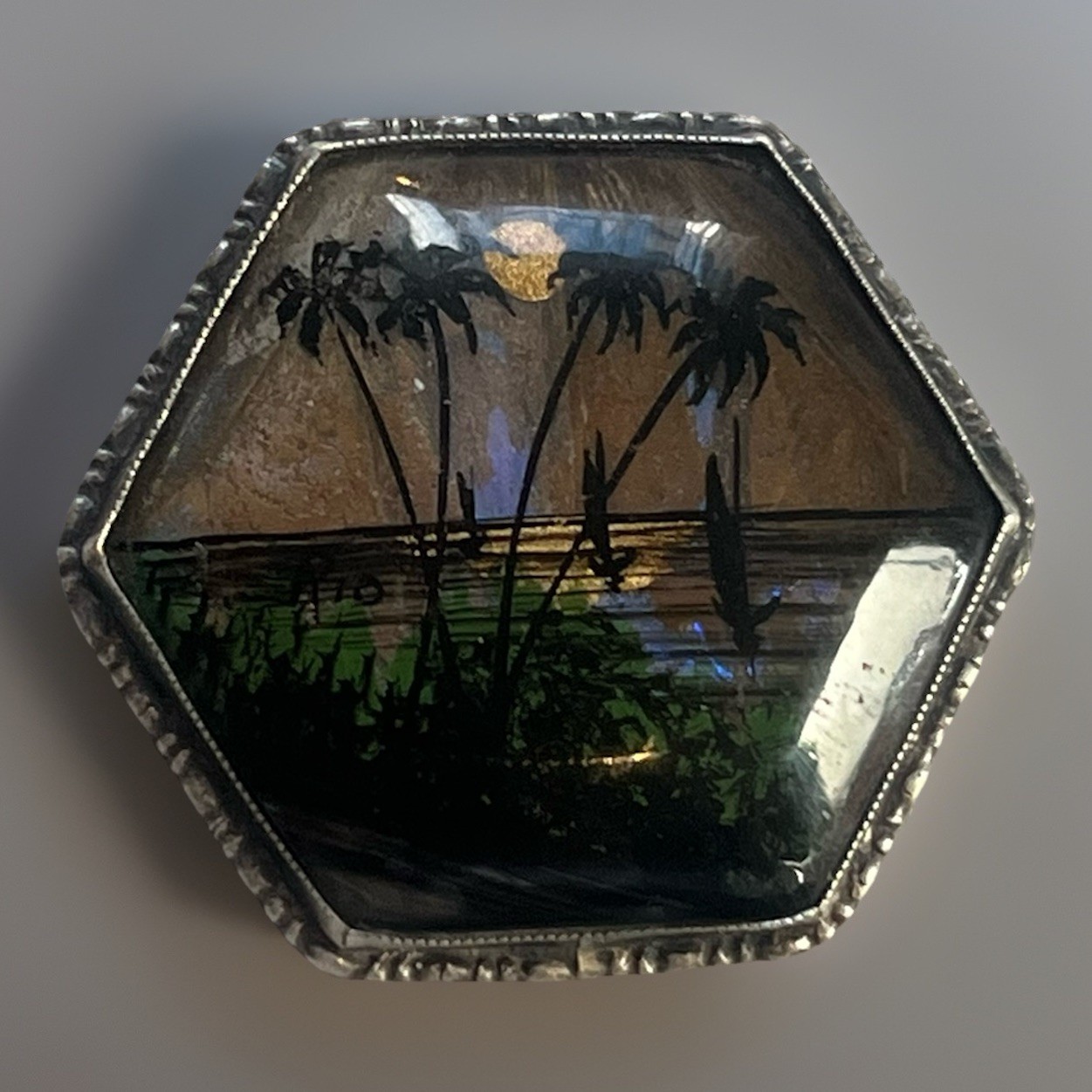 Solid Silver 920 Butterfly Wing Brooch Antique 19… - image 9