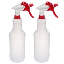 2 Heavy Duty Empty Plastic Trigger Spray Bottle 32oz Chemical Resistant Planting