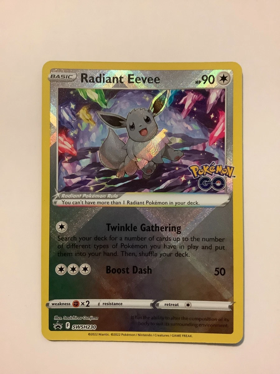 Radiant Eevee Pokémon TCG Cards for sale | eBay