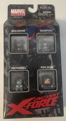 Marvel Minimates Uncanny X-Force Box Set Wolverine Deadpool Archangel Psylocke 