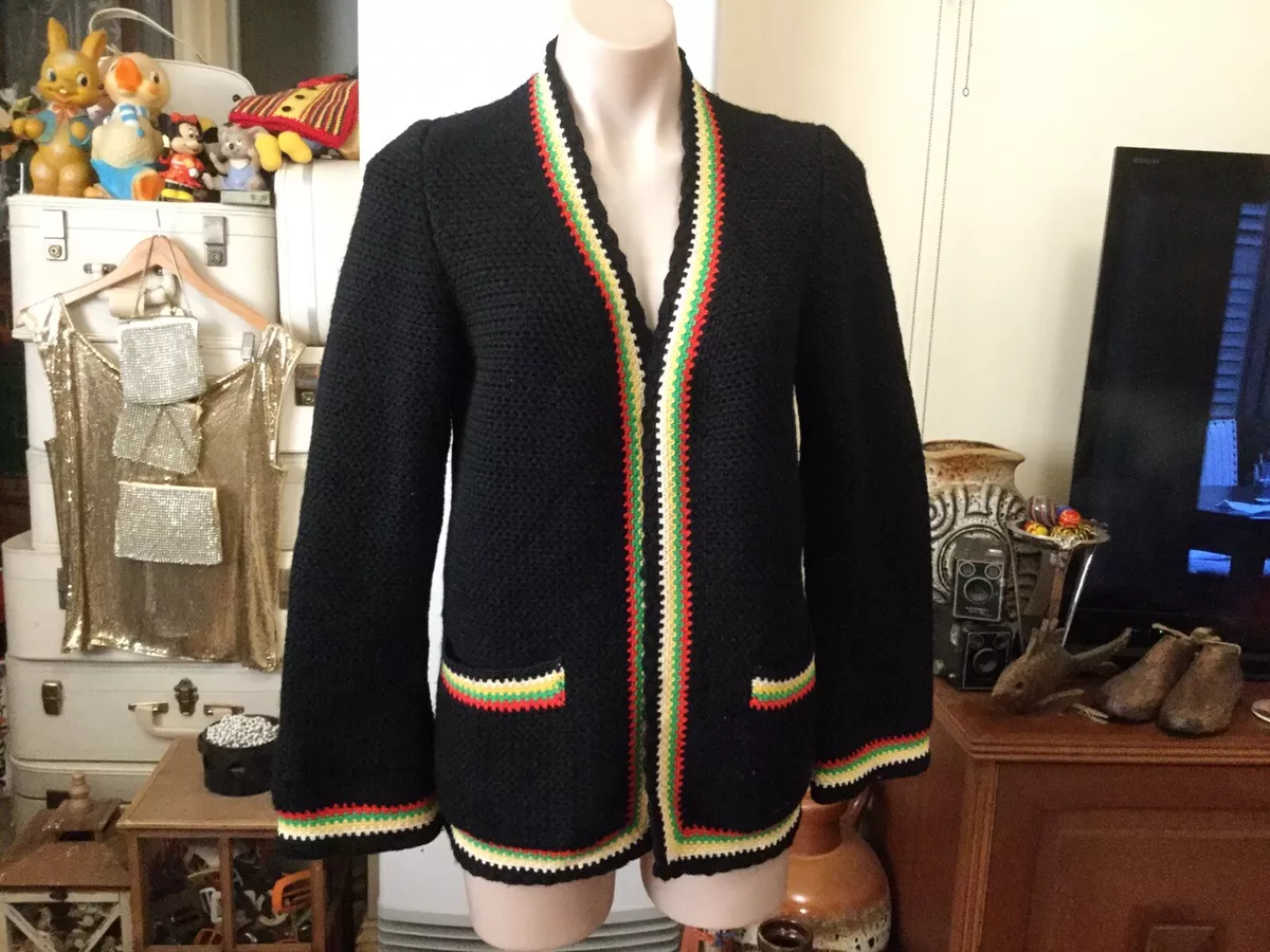 Crochet clearance cardigan black