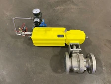 Metso Automation B1JU8/25C-EZ003 Pneumatic Actuator W/ Metso 2" 300 Class Valve