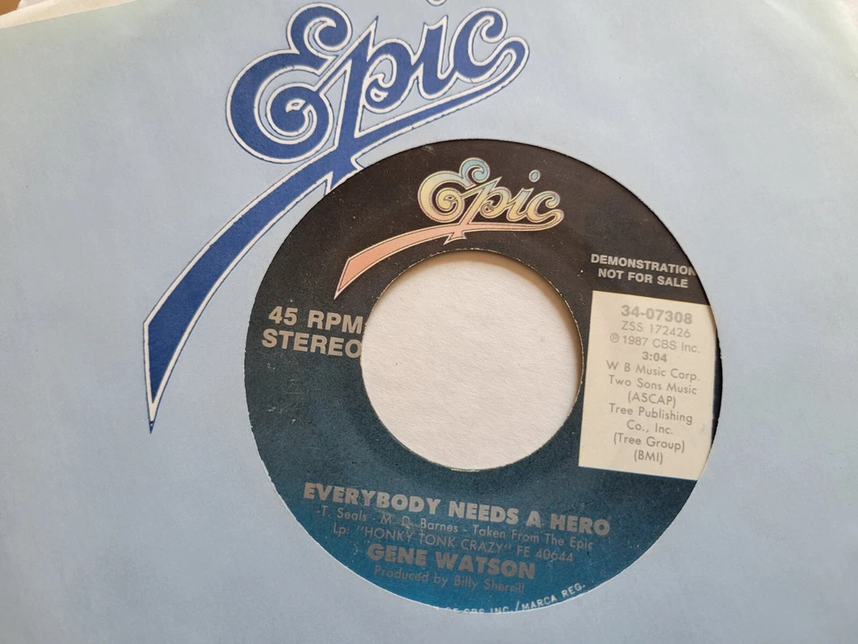 GEN WATSON Lot of 35 RECORDS 7" 45rpm Back in the Fire One Hell of a Heartache - Image 3 of 4