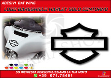ADESIVO LOGO BAR&SHIELD HARLEY SOLO CONTORNO PER BAT WING TOURING STREET GLIDE