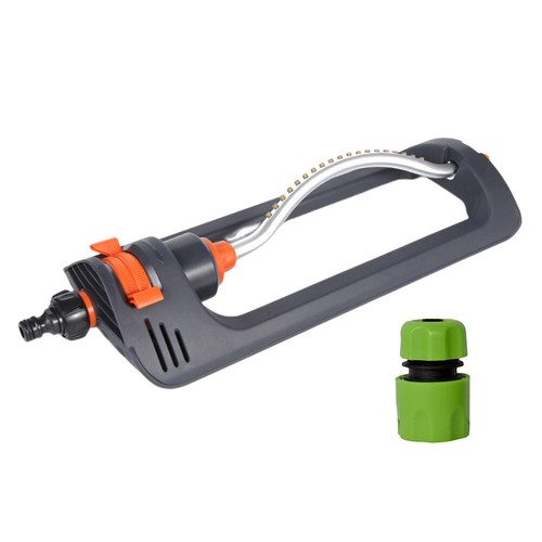 Lawn Sprinkler 4 Modes Oscillating Garden Sprinkler 19 Hole Nozzles Garden Tool - Bild 7 von 27