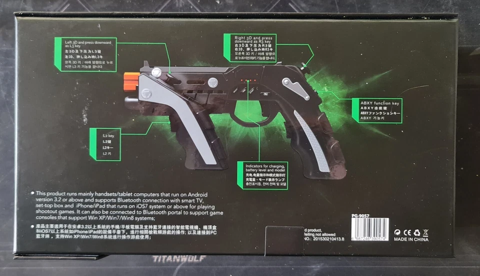 ipega pg-9057 Controller Gamepad Joypad Joystick Bluetooth con Porta-telefono - Immagine 2 di 4