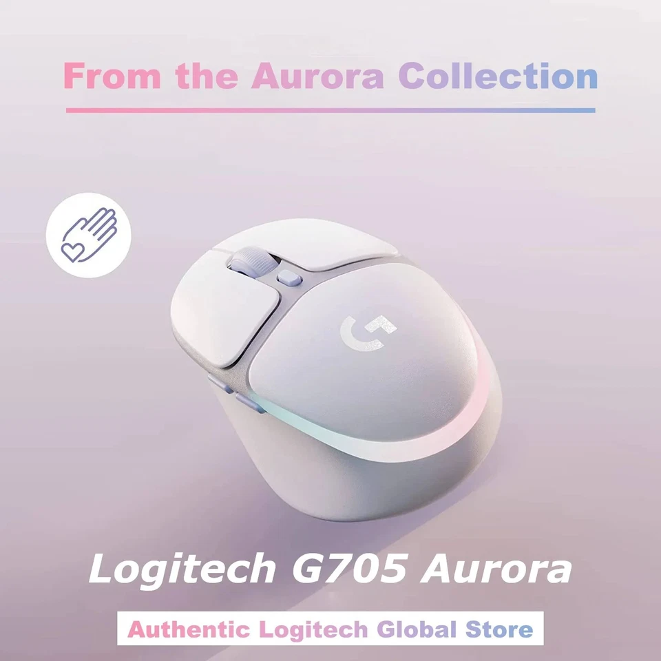 LOGITECH Wireless Mouse G705 RGB Gaming Bluetooth Optical Mice 2.4GHz USB Laptop - Image 3 of 4