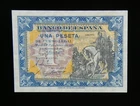 25 - SPAIN  BANKNOTE 1 PESETA 1940  "Hernan Cortés"  UNC  GEM