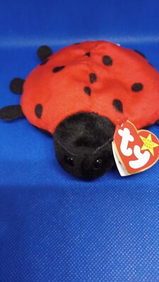 ty beanie babies extremely rare retired *1993 Lucky The Ladybug *PVC *Tag Errors