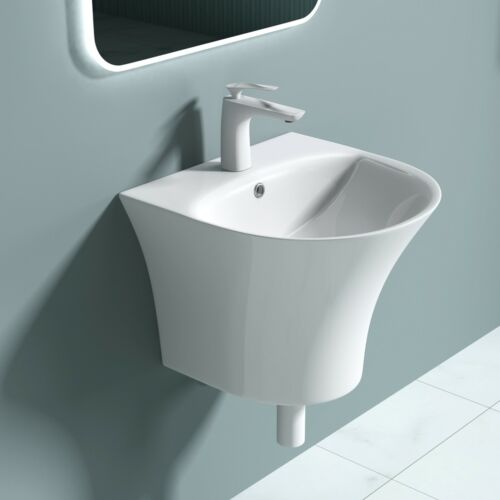 doporro Design Hänge Waschbecken Handwaschbecken aus Keramik mit Nano Mei101 - Bild 1 von 10