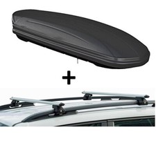 Dachbox MAA320L matt+Dachträger CRV135 für Volkswagen Tiguan 5Türer ab 16