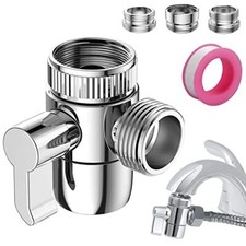 Faucet Diverter Valve with Aerator 3-Way Diverter Valve for Hand Held Shower ...