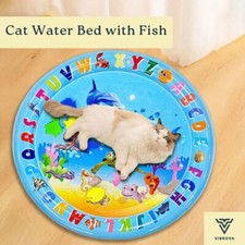 Cat Water Bed with Fish - Play Mat for Cats - Summer Cat Bed Water