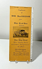 Vintage Blue Bird School Bus Advertising Sales Address Book Canada